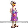 Charming Pet Grandma Hippie Chick - Бабушка-Хиппи латексная игрушка с наполнителем, маленькая