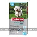 Bayer Advantix (Байер Адвантикс) 100, 4 х 1 мл - капли от блох и клещей для собак, весом 4-10 кг