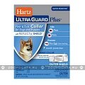 Hartz Ultra Guard (Plus) Collar for Dogs and Puppies - ошейник от блох и клещей для собак и щенков, белый, для шеи до 58см